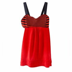 Lululemon Back on Track Orange & Navy Tank